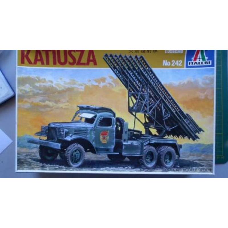 Italeri 242, Katiusza, 1/35 gedeeltelijk gebouwd