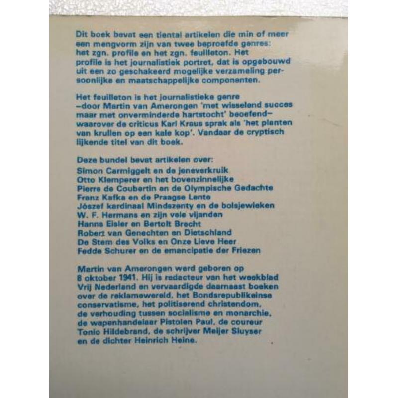 Tien krullen op een kale kop. martin van amerongen 1975