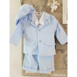 68 lichtblauw kostuumpje baby bruidsjonker doop kleding