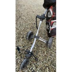 Golfset met inklapbaar karretje