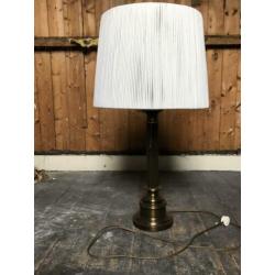 Prachtige - vintage -koperen lamp