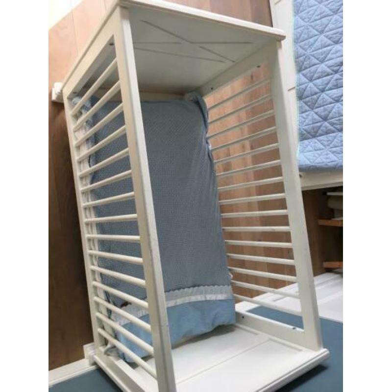 Ledikant wit brocante stijl