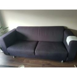Twee persoons bank en twee grote fauteuils uit dezelfde set