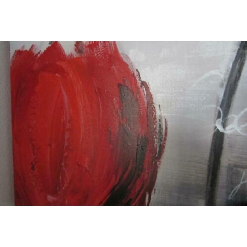 canvas schilderij ca 95 x 95 cm