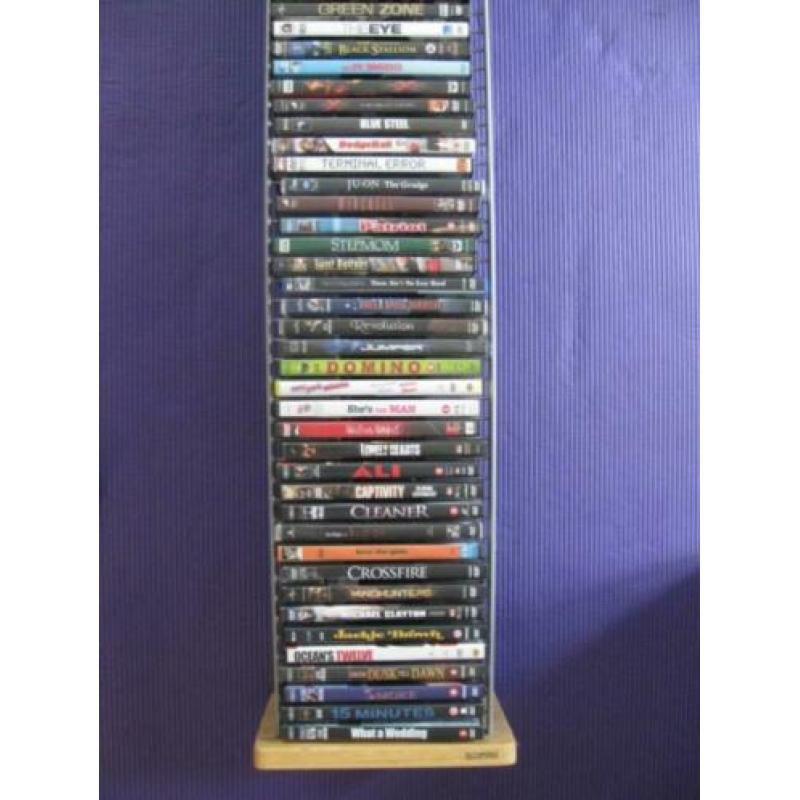 DVD-REK met 50 ORIGINELE DVD'S. (rek 3 van 3)