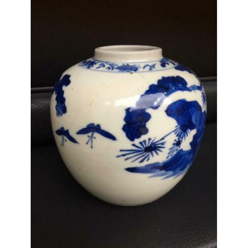 Oude Chinese gemberpot voorraadpot