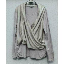 WITTEVEEN aparte grijze stretch tuniek mt 44