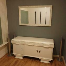 Kast spiegel dressoir wit