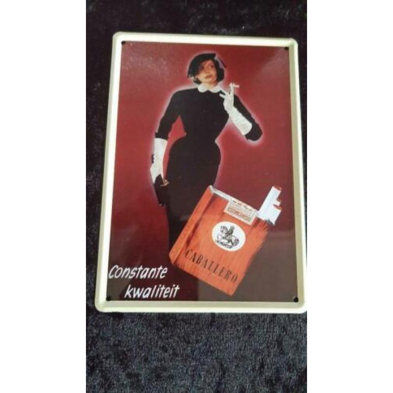 4 ijzeren reclame borden in één koop