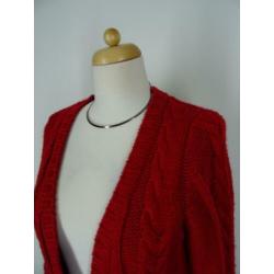 SUPERSALE !! ATMOSPHERE maat 40/42, rood gebreid vest.