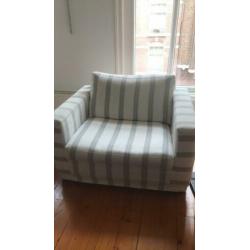 Gestreepte loveseat