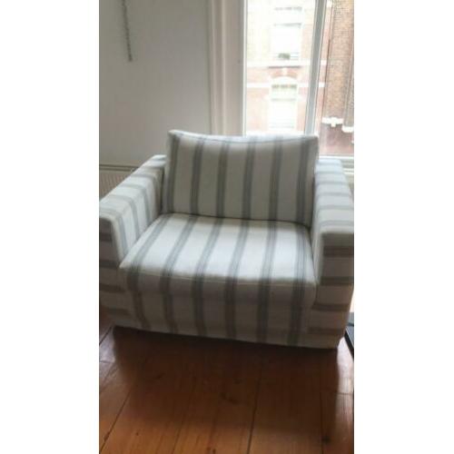 Gestreepte loveseat