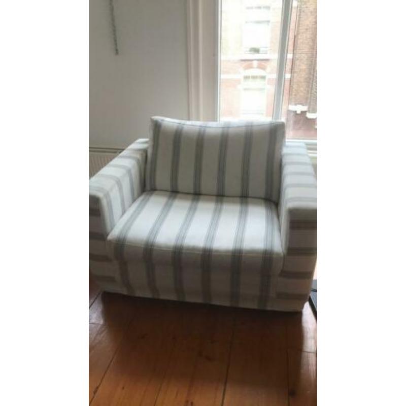 Gestreepte loveseat