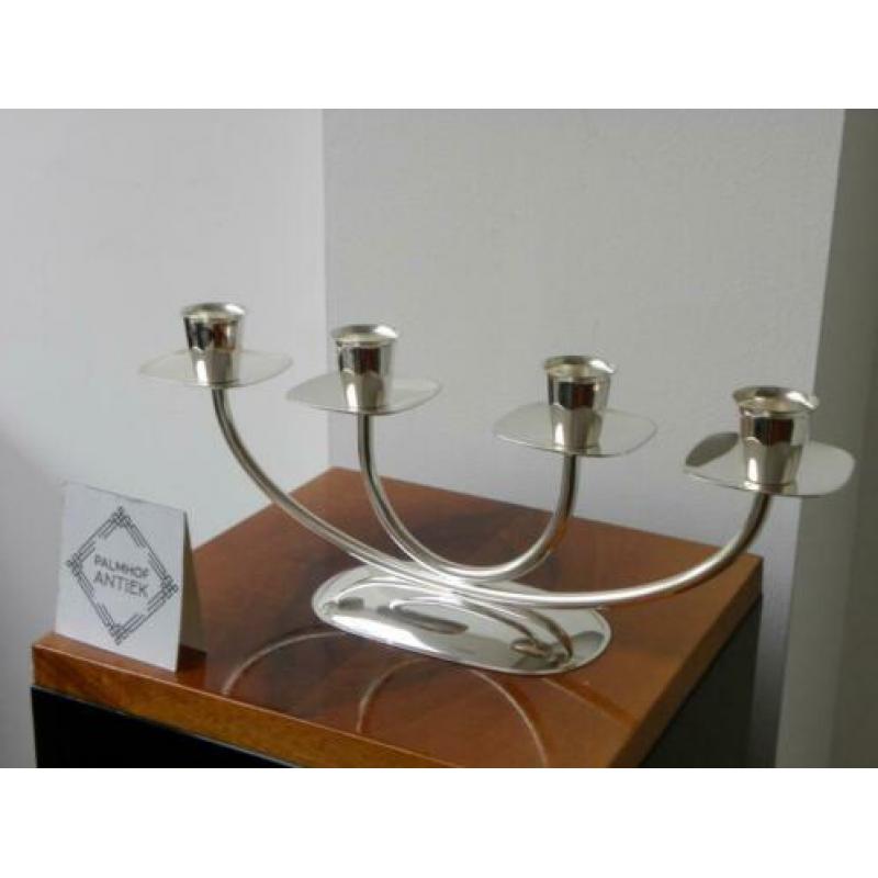 Art deco Quist-WMF Kandelaar Verzilverd ...