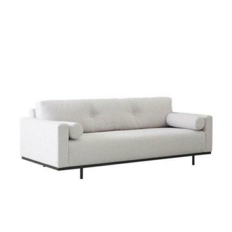 Benji 3-zitsbank kleur lichtgrijs van € 599 NU € 349