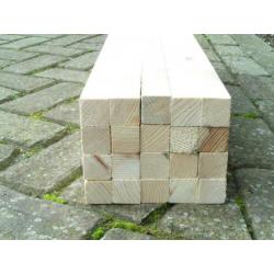 vuren latten 30 x 30mm - 65cm en 70 x 20 mm - 125 cm lang