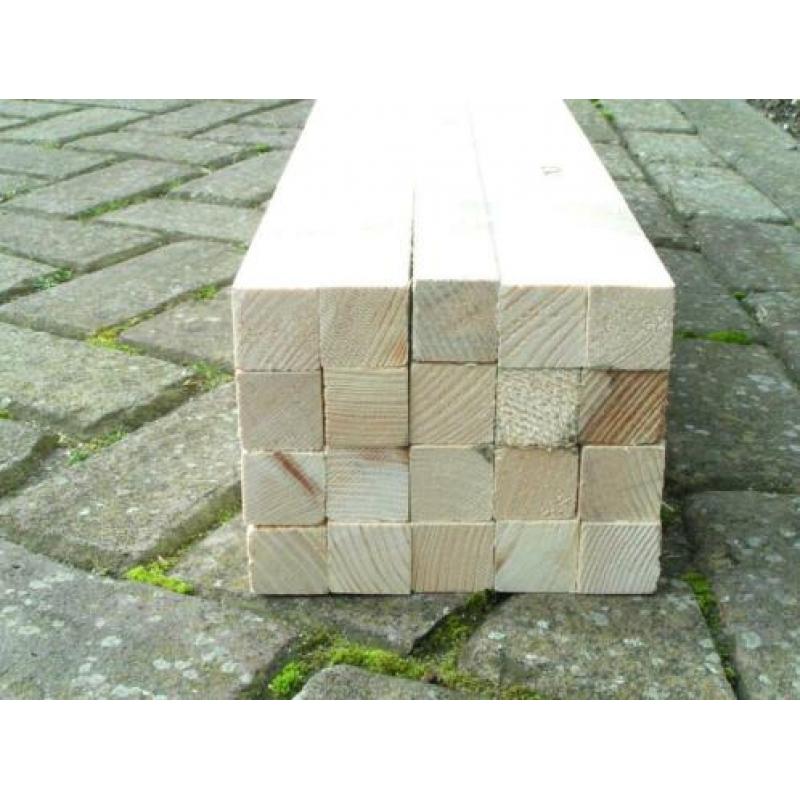 vuren latten 30 x 30mm - 65cm en 70 x 20 mm - 125 cm lang