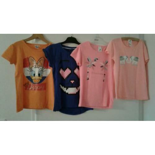 T-shirt shirtje 4 shirts ZGAN maat 140