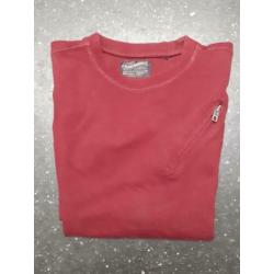 Stoere Bordeaux Petrol sweater mt 164