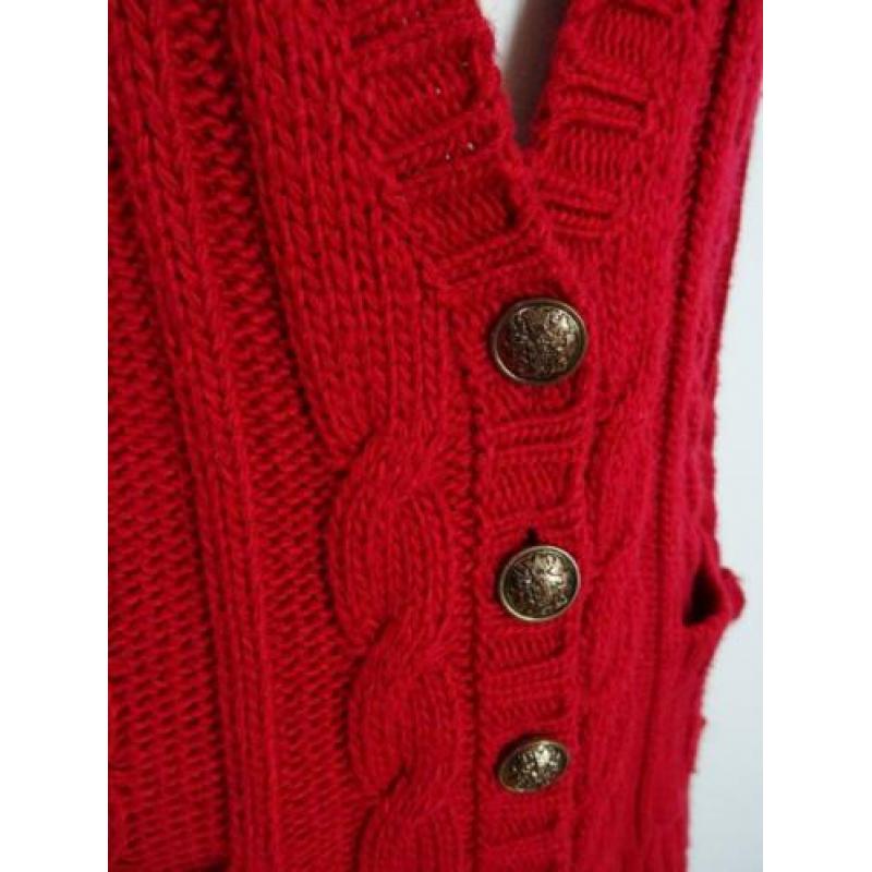 SUPERSALE !! ATMOSPHERE maat 40/42, rood gebreid vest.