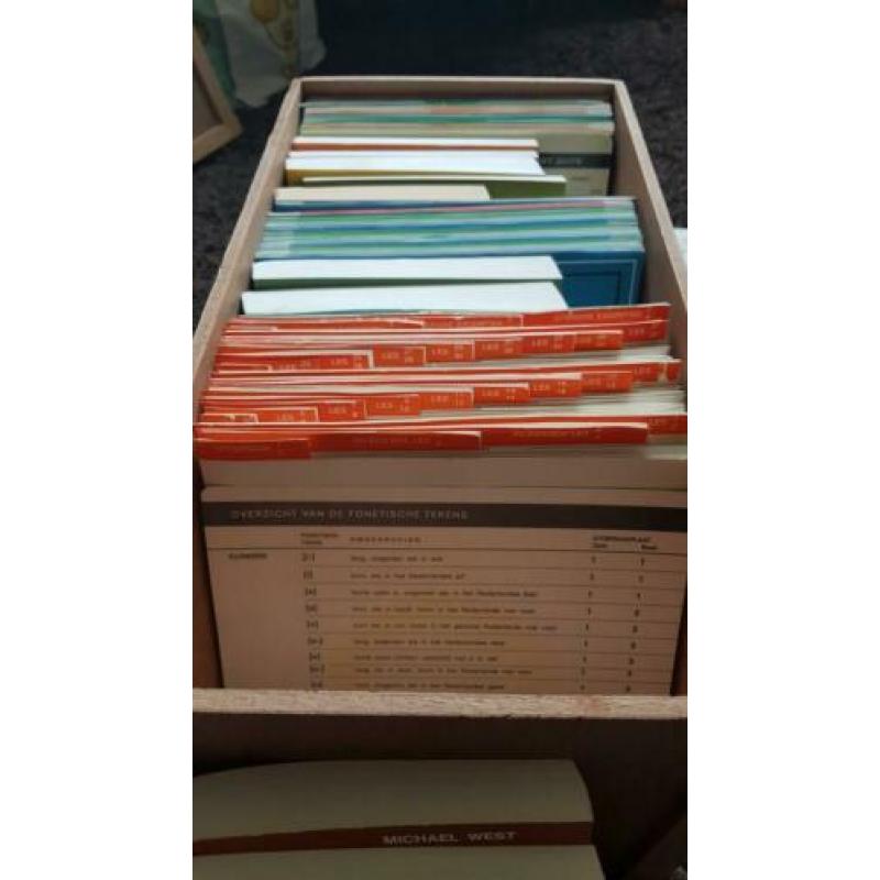 Readers Digest cursus Engels Frans Duits + 69 singels 33rpm
