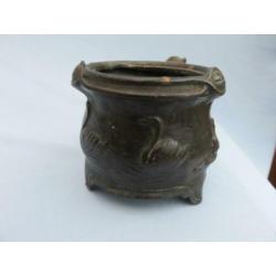 Koperen art nouveaux pot begin 20e eeuw