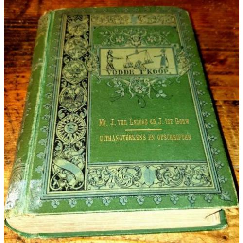 van Lennep en J. Gouw - De Uithangteekens 2 dln. in 1 band