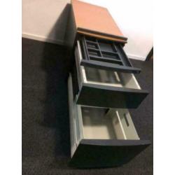 Ladeblokken Aspa Ypso met pennenlade 59x41x76d cm. Antraciet