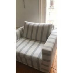 Gestreepte loveseat