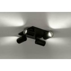 design plafondlamp spots zwart of wit keuken slaapkamer lamp