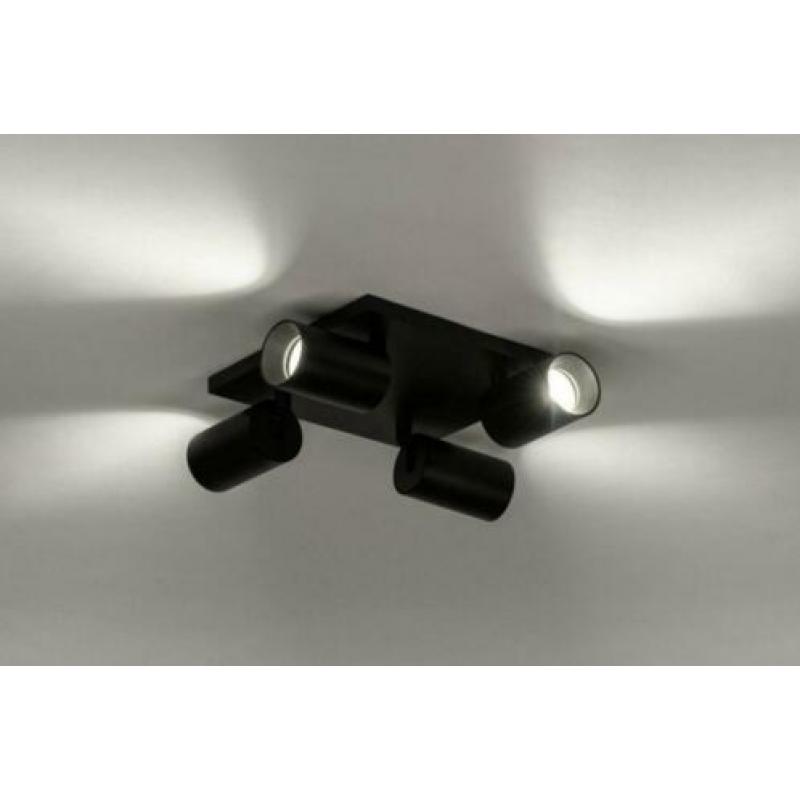 design plafondlamp spots zwart of wit keuken slaapkamer lamp