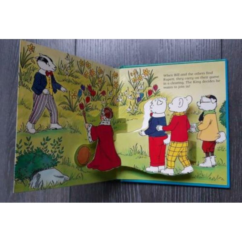 Klein pop-upboekje Rupert Bear/and the Angry Imp