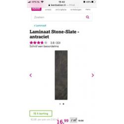 Laminaat stone slate antraciet