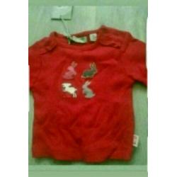 Nieuw rood t-shirt maat 56
