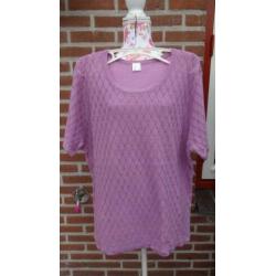 Prachtige Vintage/Retro Dames Trui/Tuniek Lila Mt 44 Zgan !