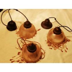 Antieke lamp / Lampjes 3 stuks