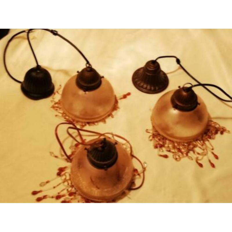 Antieke lamp / Lampjes 3 stuks
