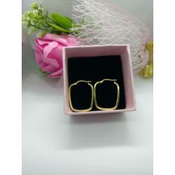 18karat Goud Loop Oorbellen met 780 gold hallmark