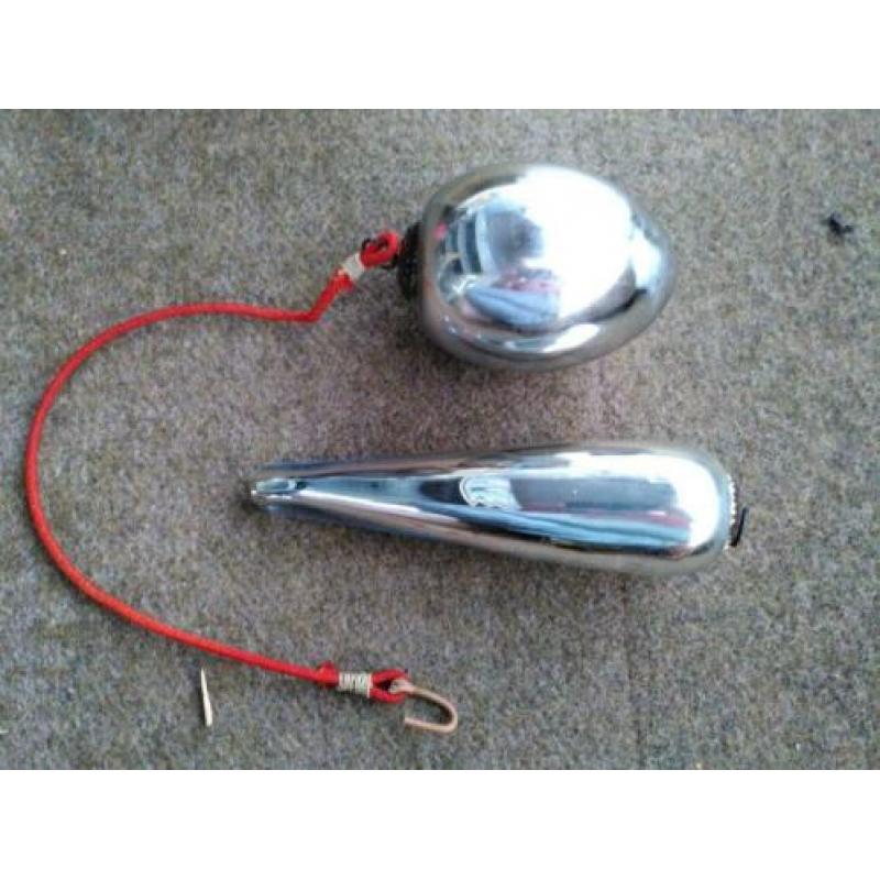 Antieke kerstballen kerst versiering chroom glas