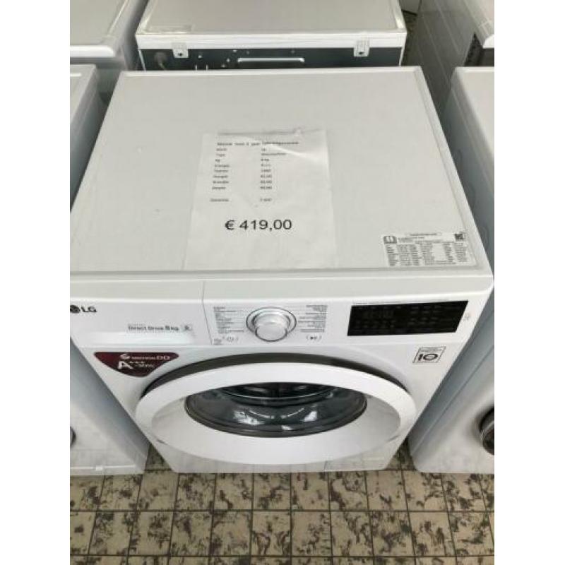 Lg wasmachine 8 en 9 en 10.5 en 17 kilo
