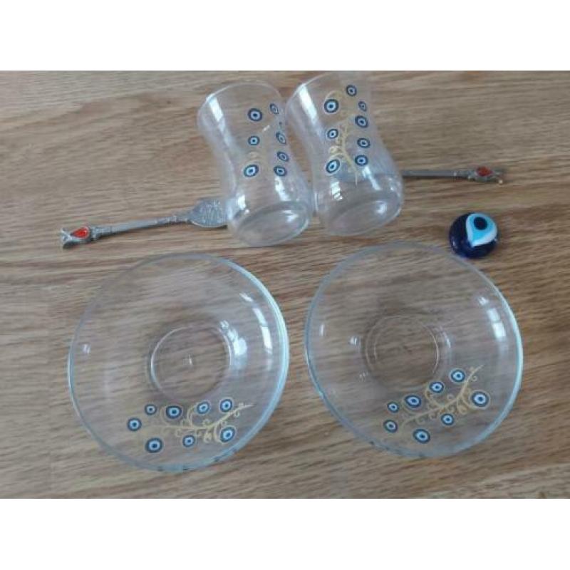 Grieks glas setje