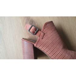 Suède Sandalen met hak