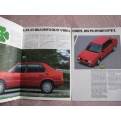 Uitvouw Folder ALFA ROMEO in zeer mooie staat. NL 8412.133 z