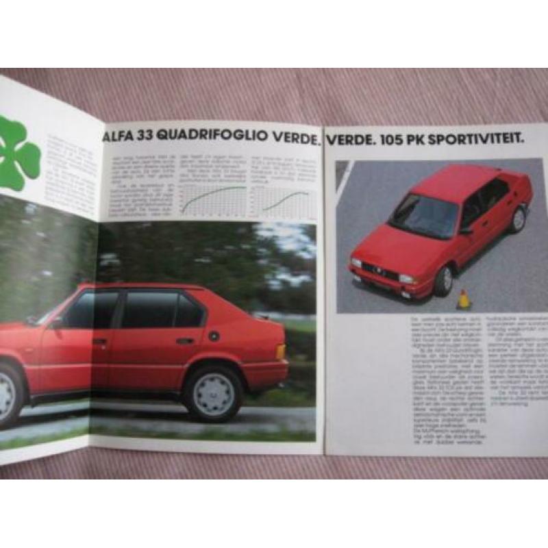 Uitvouw Folder ALFA ROMEO in zeer mooie staat. NL 8412.133 z
