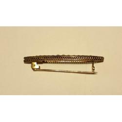 antieke gouden broche met zaadparels