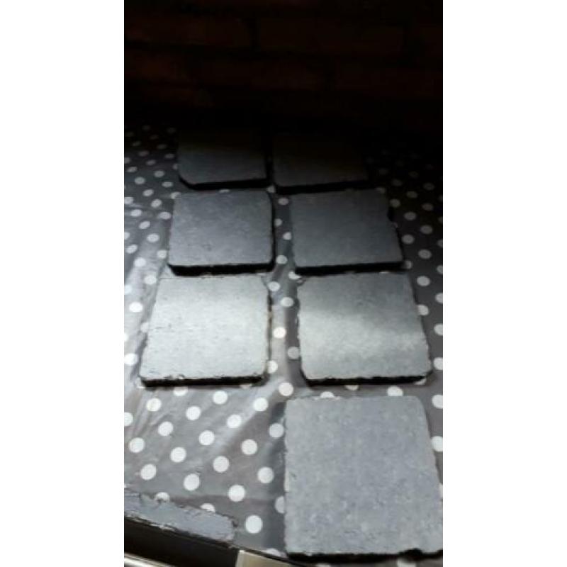 Wand tegels met de hand gehakte leisteen 14 X 14 X 1.2 cm