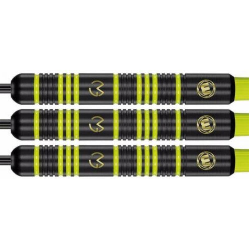 Winmau dartpijlen Michael van Gerwen Ambition black brass 22
