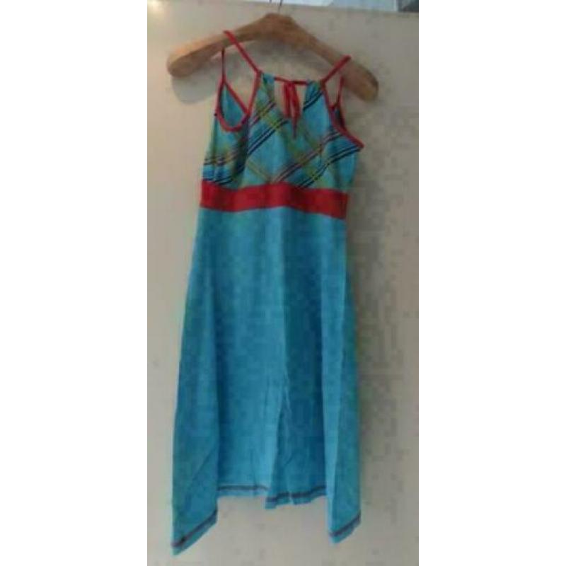 Summer '67 blauwe mouwloze jurk maat 36