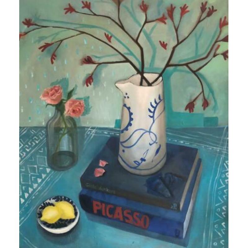 Groot schilderij Sylvia_Frankena