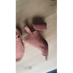 Suède Sandalen met hak